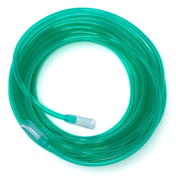 Salter GREEN Crush Resistant 3-Channel Oxygen Supply Tubing - 14 Foot